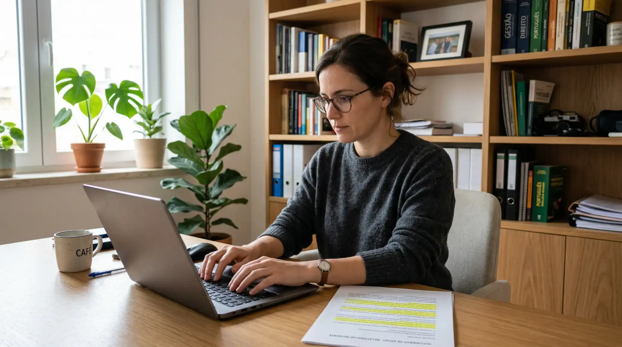 Pessoa a preencher uma reclamação online sobre uma casa de apostas em Portugal
